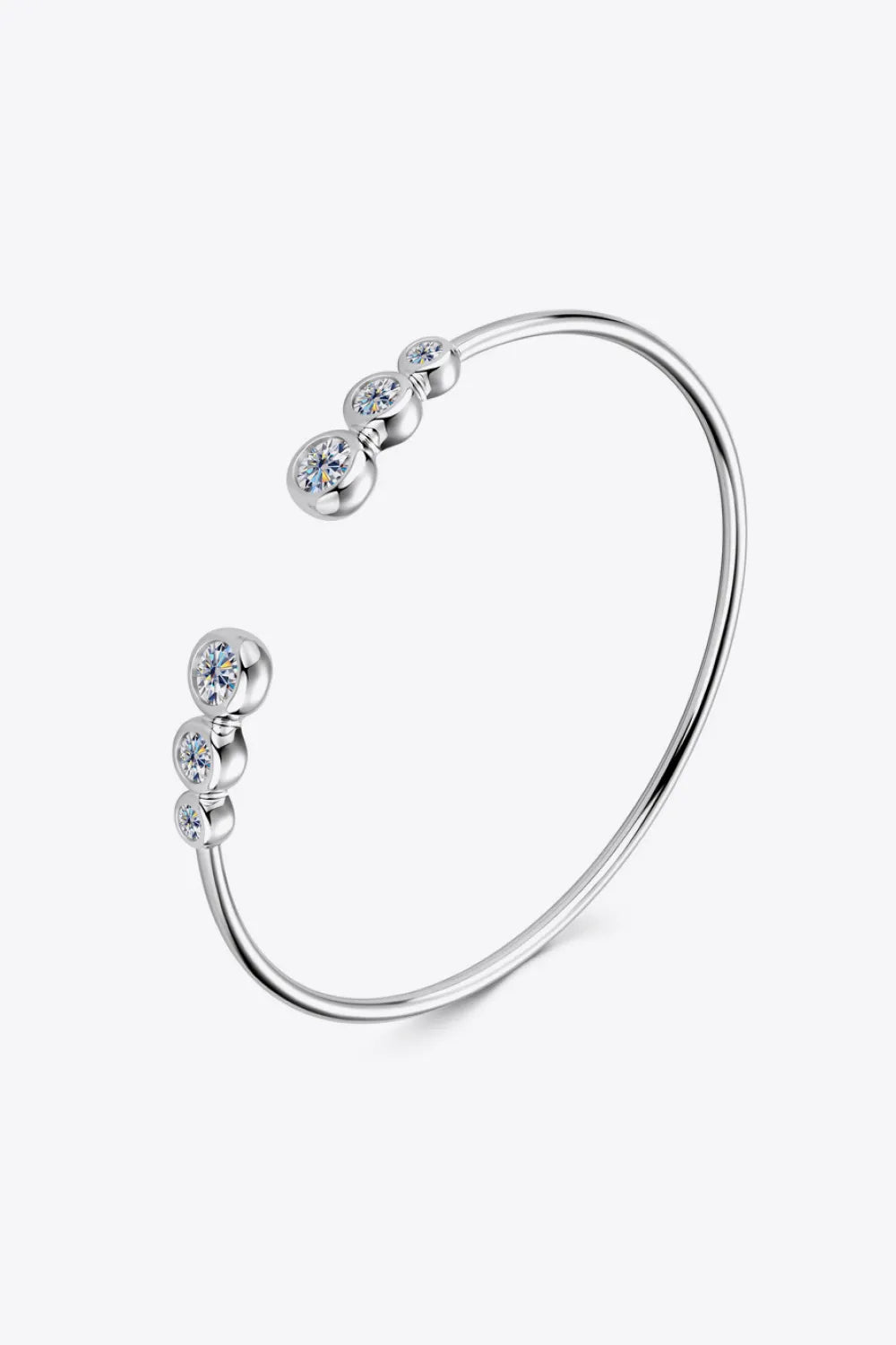 1.8 Carat Moissanite 925 Sterling Silver Bracelet - Auryza