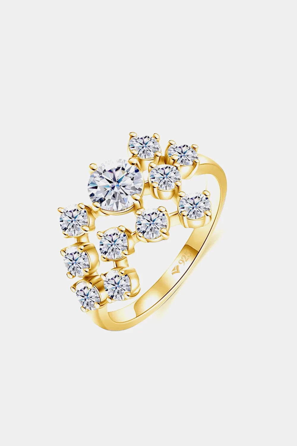 1.2 Carat Moissanite 925 Sterling Silver Ring - Auryza