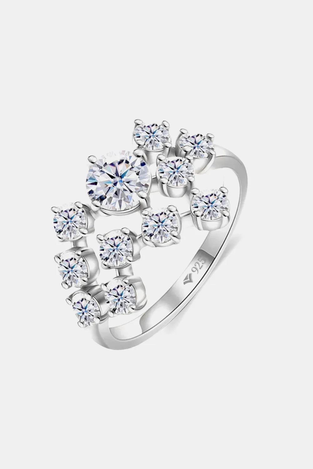 1.2 Carat Moissanite 925 Sterling Silver Ring - Auryza