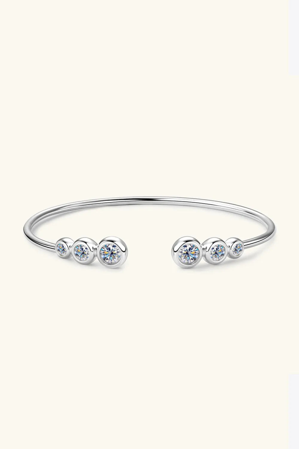 1.8 Carat Moissanite 925 Sterling Silver Bracelet - Auryza