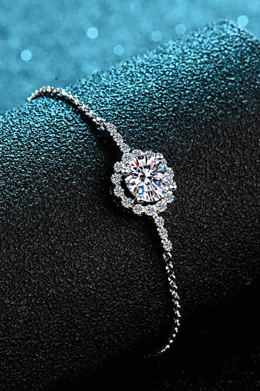 1 Carat Moissanite Chain Bracelet - Auryza