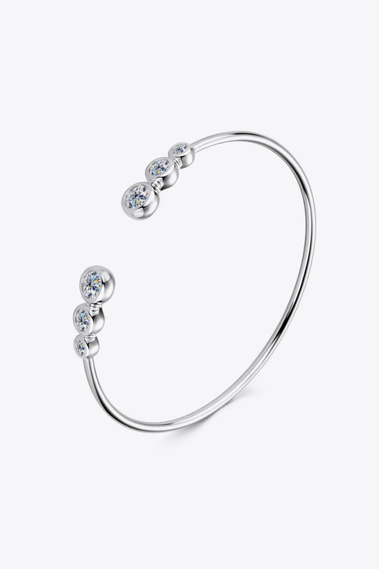 1.8 Carat Moissanite 925 Sterling Silver Bracelet - Auryza