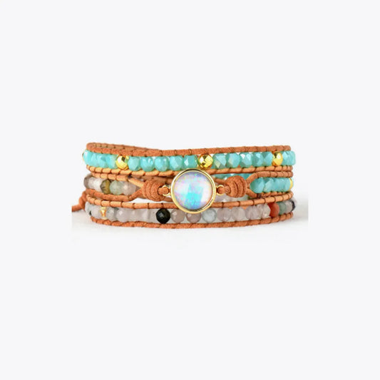 Opal Beaded Layered Bracelet - Auryza