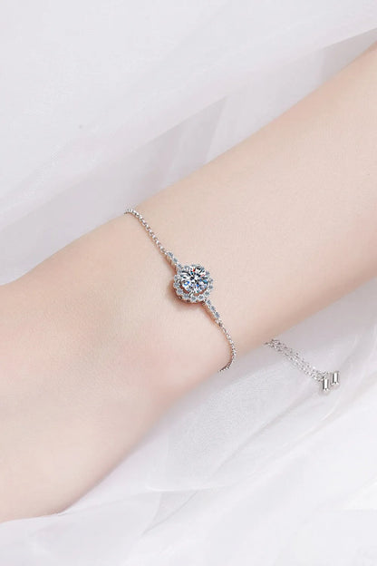 1 Carat Moissanite Chain Bracelet - Auryza