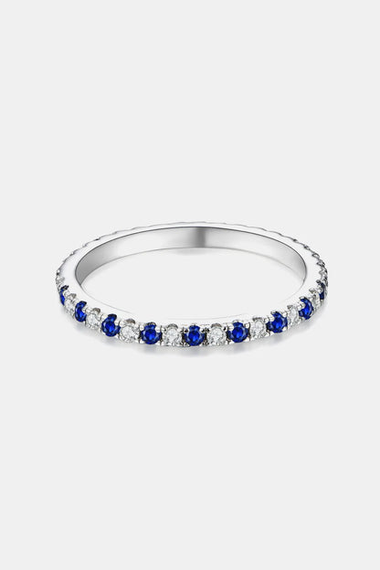Moissanite Lab-Grown Sapphire Rings - Auryza