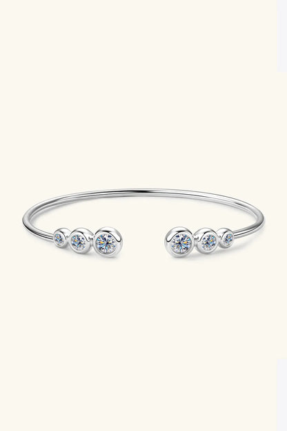 1.8 Carat Moissanite 925 Sterling Silver Bracelet - Auryza
