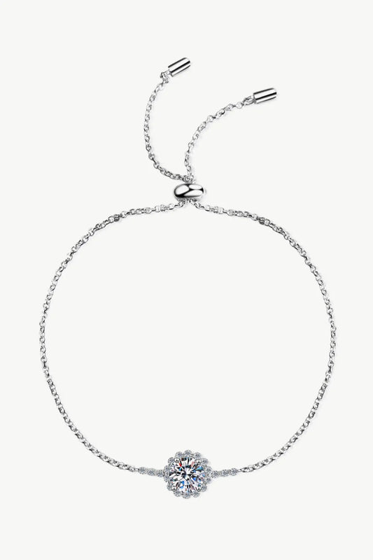 1 Carat Moissanite Chain Bracelet - Auryza